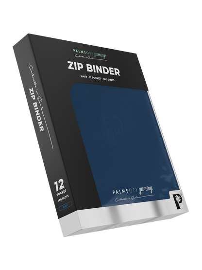 Collector's Series 12 Pocket Zip Binder - Navy