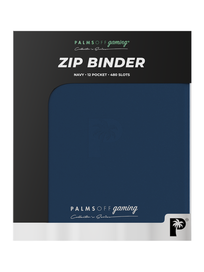 Collector's Series 12 Pocket Zip Binder - Navy