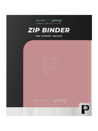 Collector's Series 12 Pocket Zip Binder - Pink