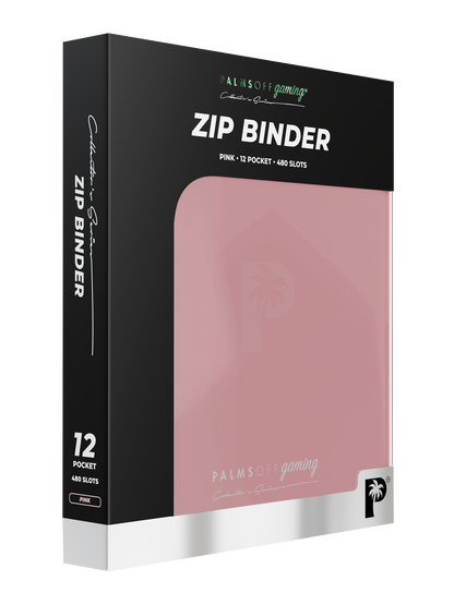 Collector's Series 12 Pocket Zip Binder - Pink