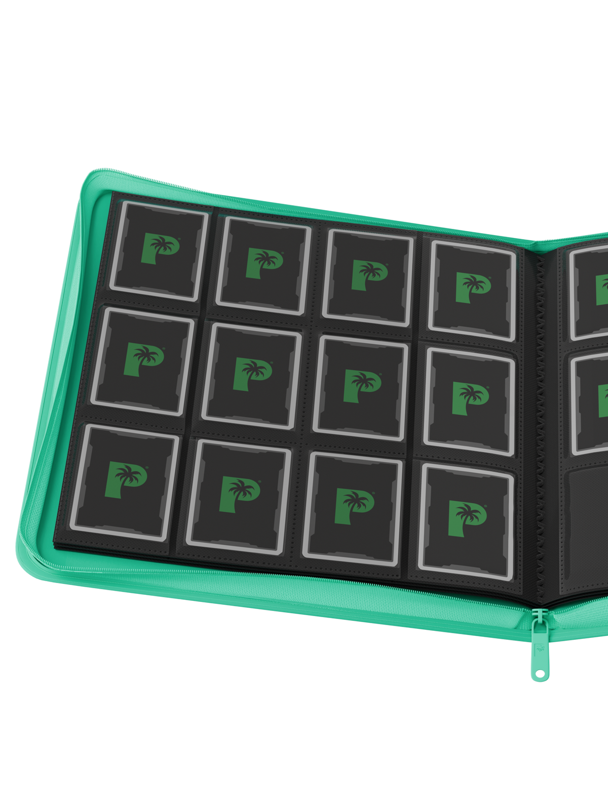 Collector's Series 12 Pocket Zip Binder - Turquoise