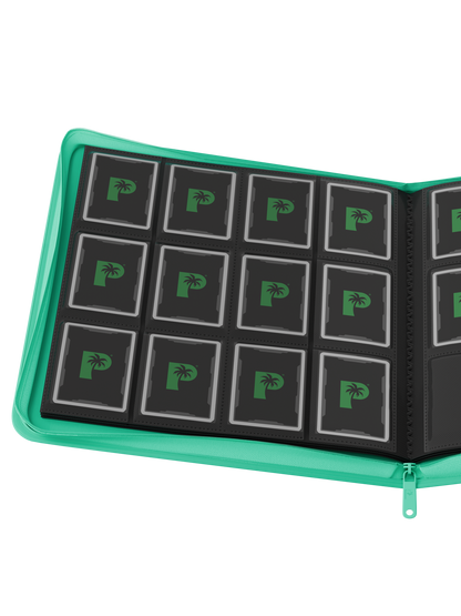 Collector's Series 12 Pocket Zip Binder - Turquoise