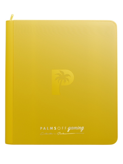 Collector's Series 12 Pocket Zip Binder - Yellow