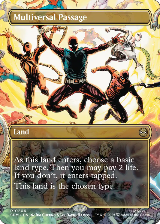 Multiversal Passage borderless card, Marvel's Spider-Man 206