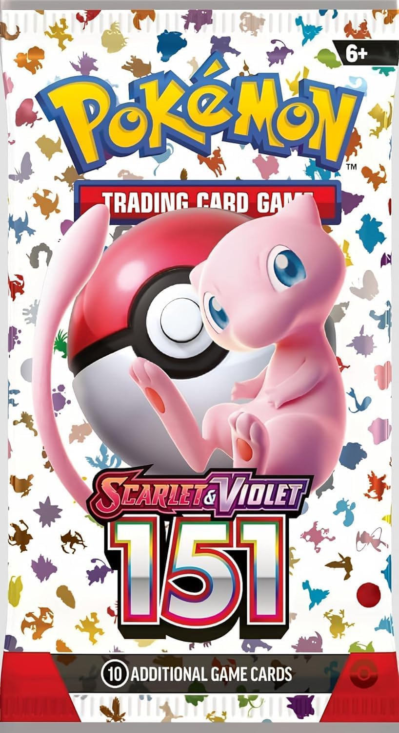 Pokémon TCG Scarlet & Violet 151 sealed booster pack with Mew artwork